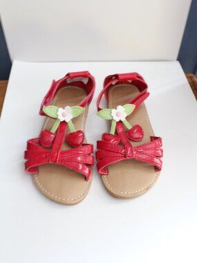 Gymboree Cherry Theme  Sandals Size 10  Girls